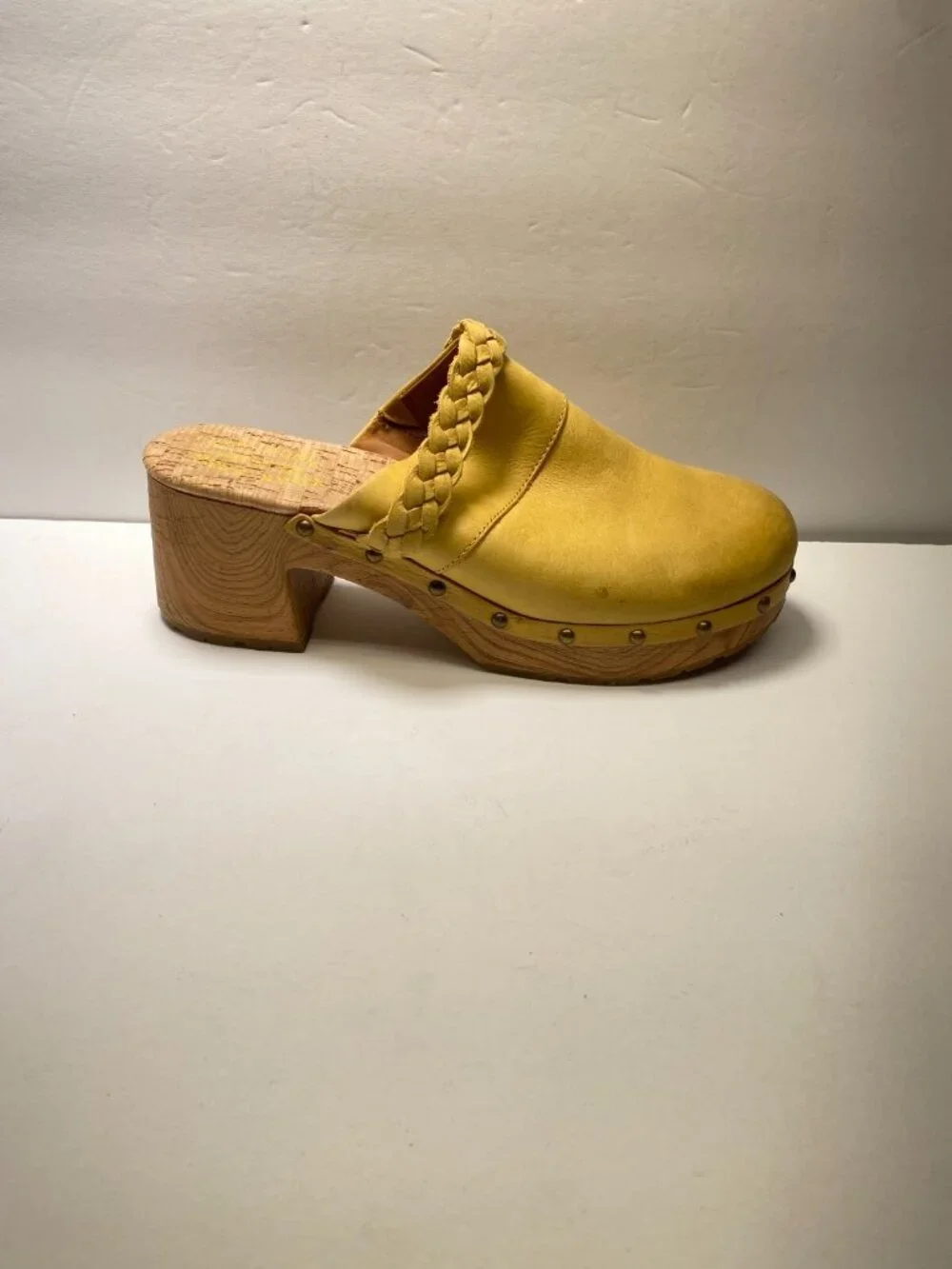 Kork-Ease Tilly Women's Yellow Platform Clog Sz 11